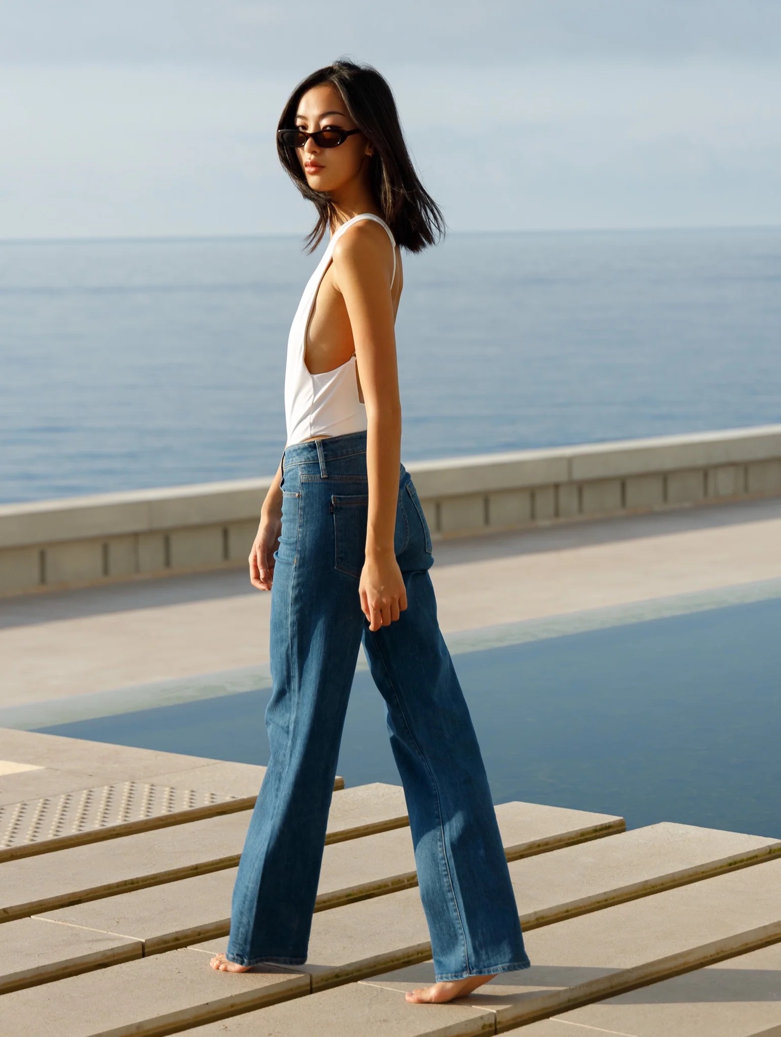 STUDIO ITEM Relaxed Straight in Pacific