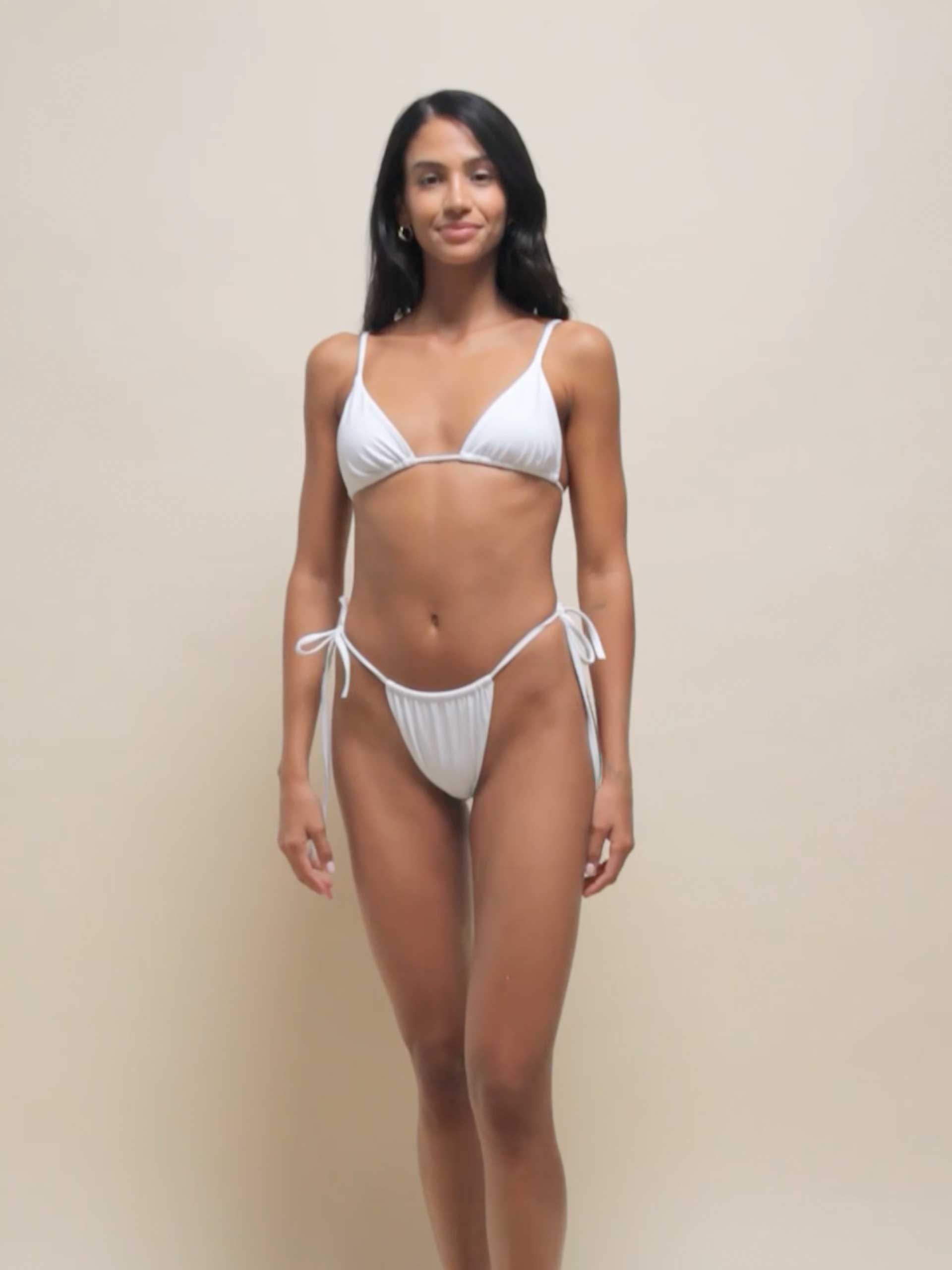 Studio-The Gabrielle Bikini Bottom in Cloud Nine