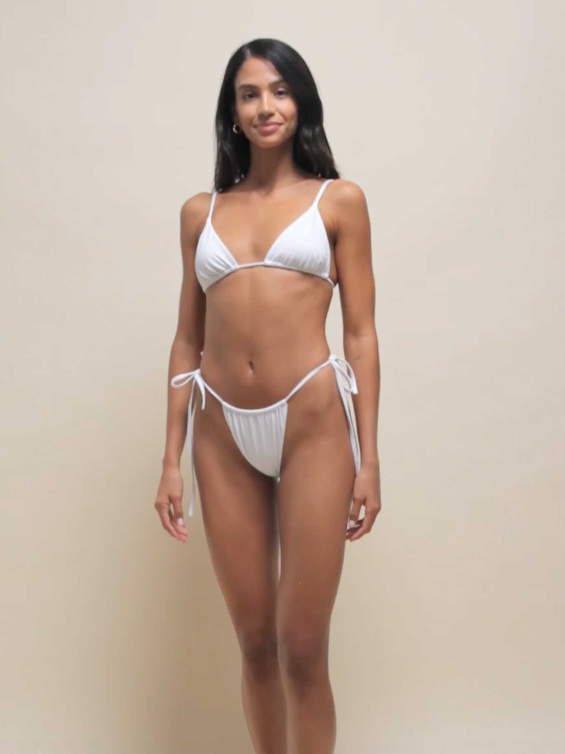 The Alexis "Allure" Bikini Bottom in Cloud Nine