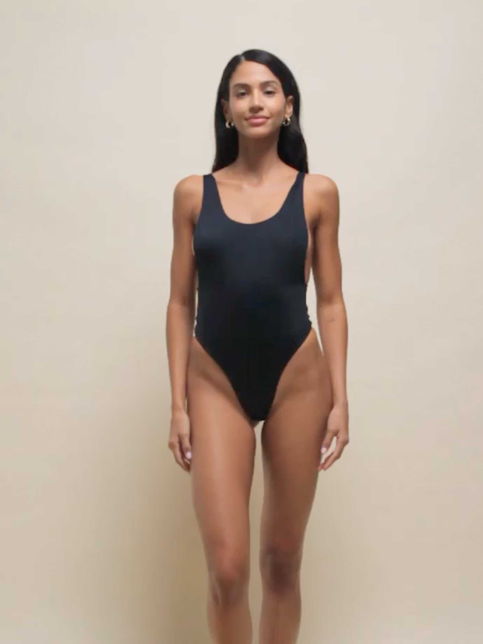 The Freddie "Allure" One Piece in Black Sand